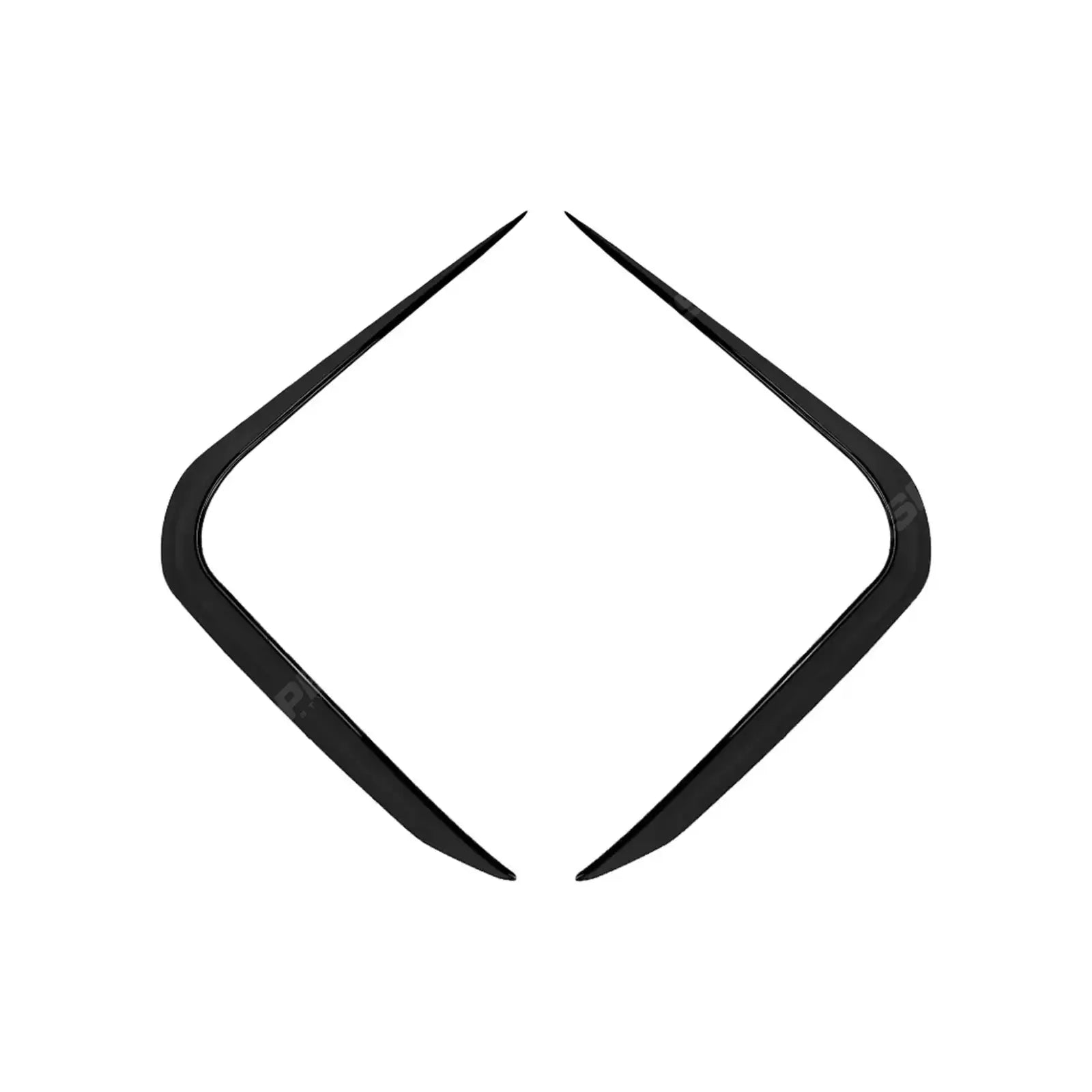 BMW X5 G05 (LCI) M Sport 2023+ Front Bumper Canards In Gloss Black Body Trims