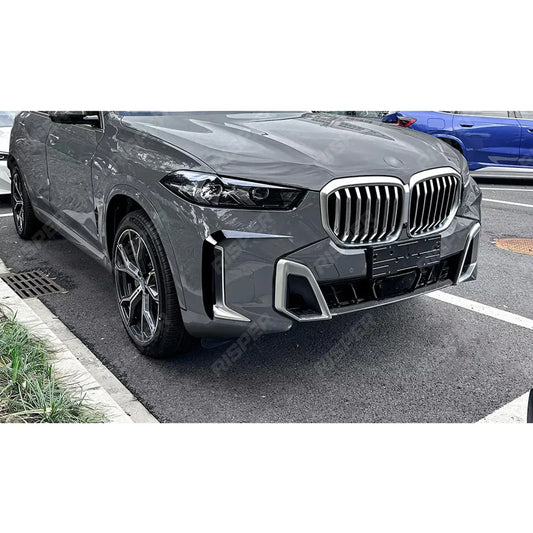 BMW X5 G05 (LCI) M Sport 2023+ Front Bumper Canards In Gloss Black Body Trims