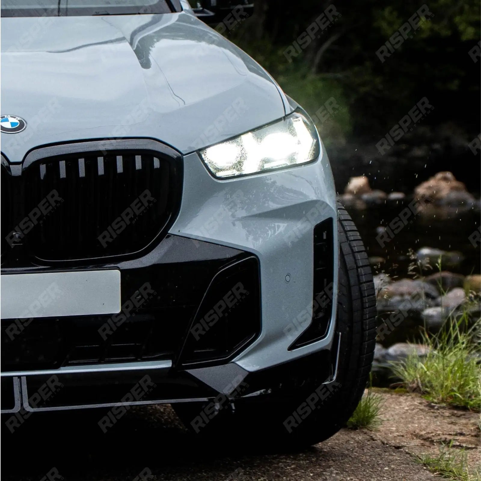 BMW X5 G05 LCI M Sport 2023+ Front Splitter In Gloss Black Front Splitter
