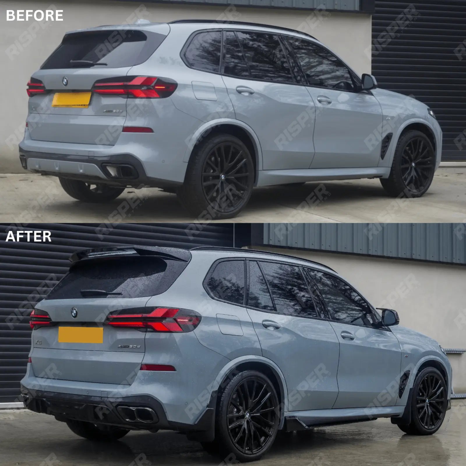 BMW X5 G05 LCI M Sport 2023+ Gloss Black Aero Kit by RISPER