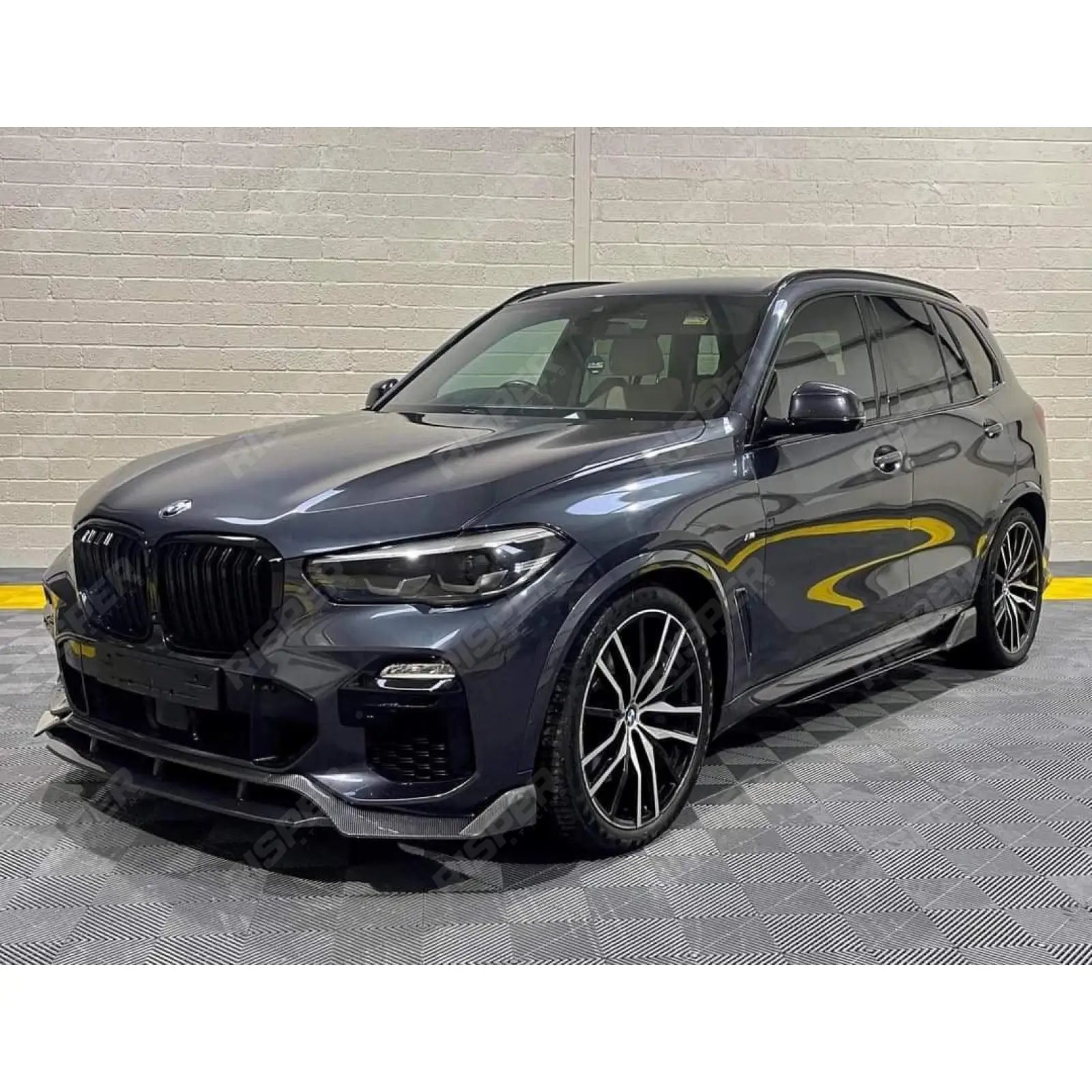 BMW X5 G05 M Sport 2018 - 2022 - Black Knight Front Splitter in Carbon Look