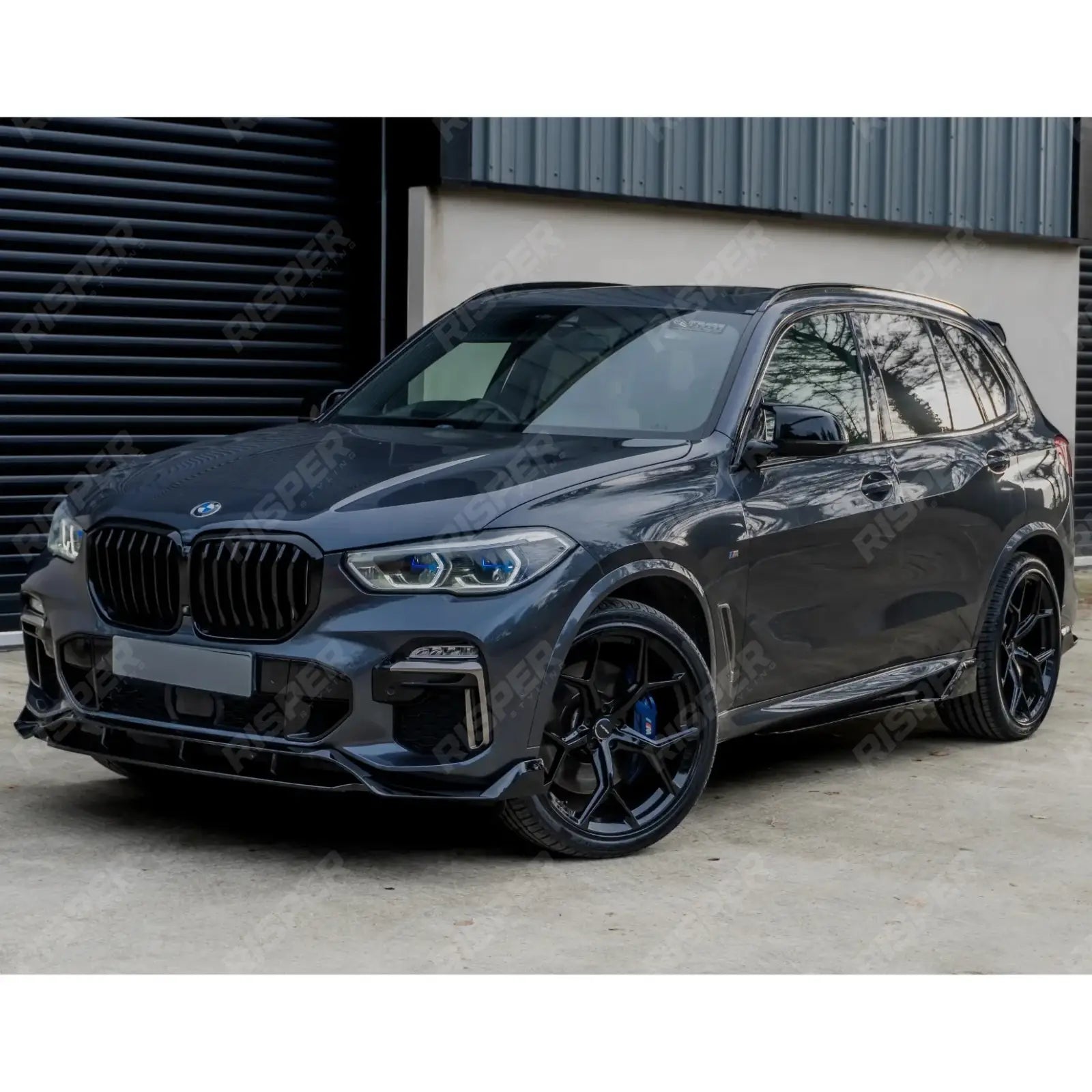 BMW X5 G05 M Sport 2018 - 2022 - Black Knight Front Splitter in Gloss Black