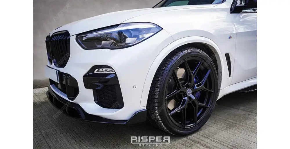 BMW X5 G05 M Sport 2018 - 2022 - Black Knight Front Splitter in Gloss Black