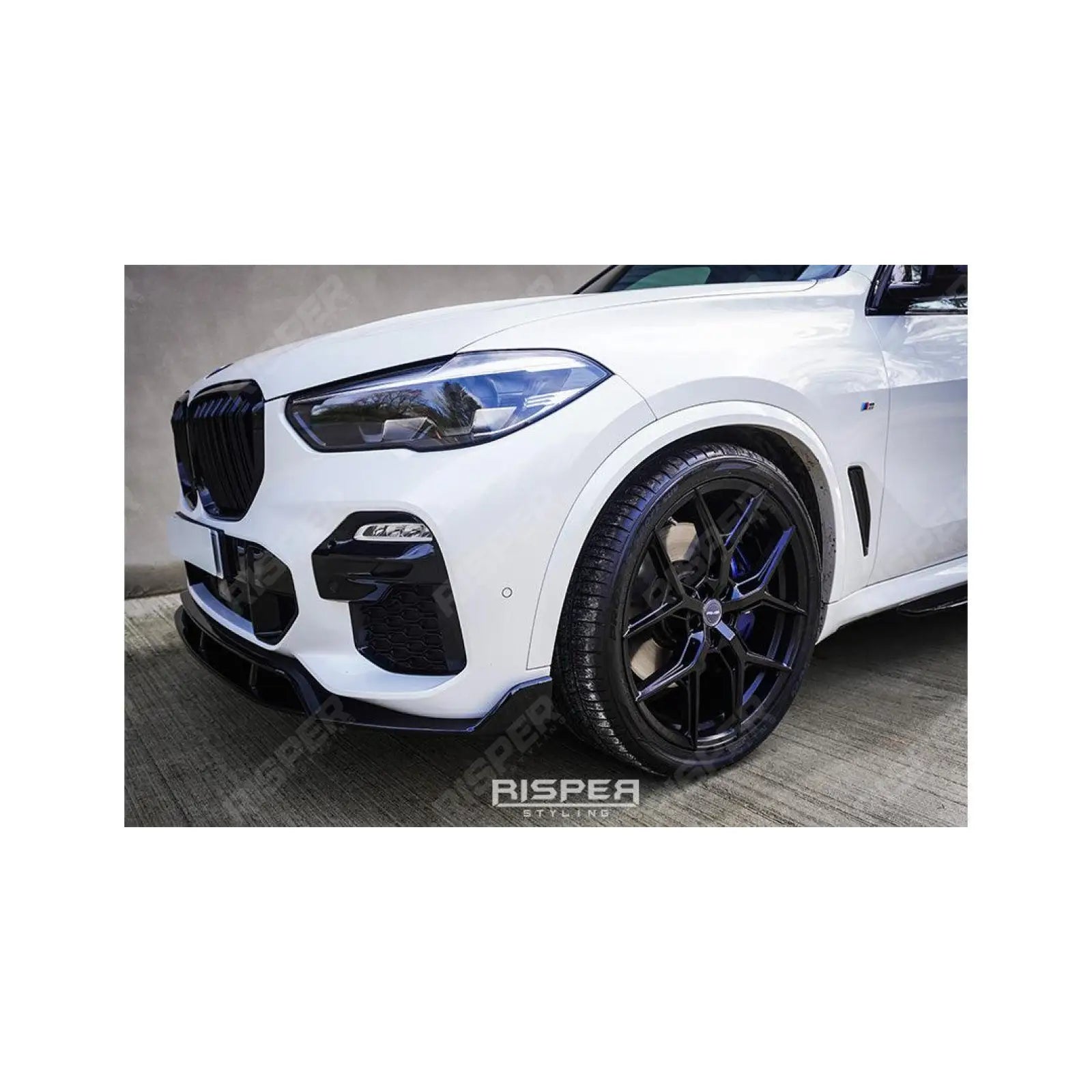BMW X5 G05 M Sport 2018 - 2022 - Black Knight Front Splitter in Gloss Black