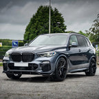 BMW X5 G05 M Sport 2018 - 2022 - Black Knight Front Splitter in Gloss Black