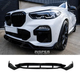 BMW X5 G05 M Sport 2018 - 2022 - Black Knight Front Splitter in Gloss Black