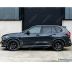 BMW X5 G05 M Sport 2018+ - Black Knight Side Skirt Splitters in Gloss Black