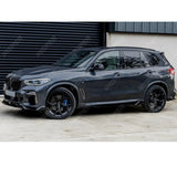 BMW X5 G05 M Sport 2018+ - Black Knight Side Skirt Splitters in Gloss Black