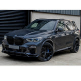 BMW X5 G05 M Sport 2018+ - Black Knight Side Skirt Splitters in Gloss Black