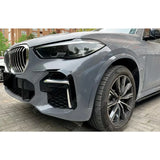BMW X5 G05 (PRE LCI) M Sport 2019-2022 Front Bumper Canards In Gloss Black Body Trims