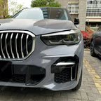 BMW X5 G05 (PRE LCI) M Sport 2019-2022 Front Bumper Canards In Gloss Black Body Trims