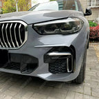 BMW X5 G05 (PRE LCI) M Sport 2019-2022 Front Bumper Canards In Gloss Black Body Trims