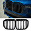 BMW X7 G07 2018 On - Front Grill - Solid Slat Style In Gloss Black