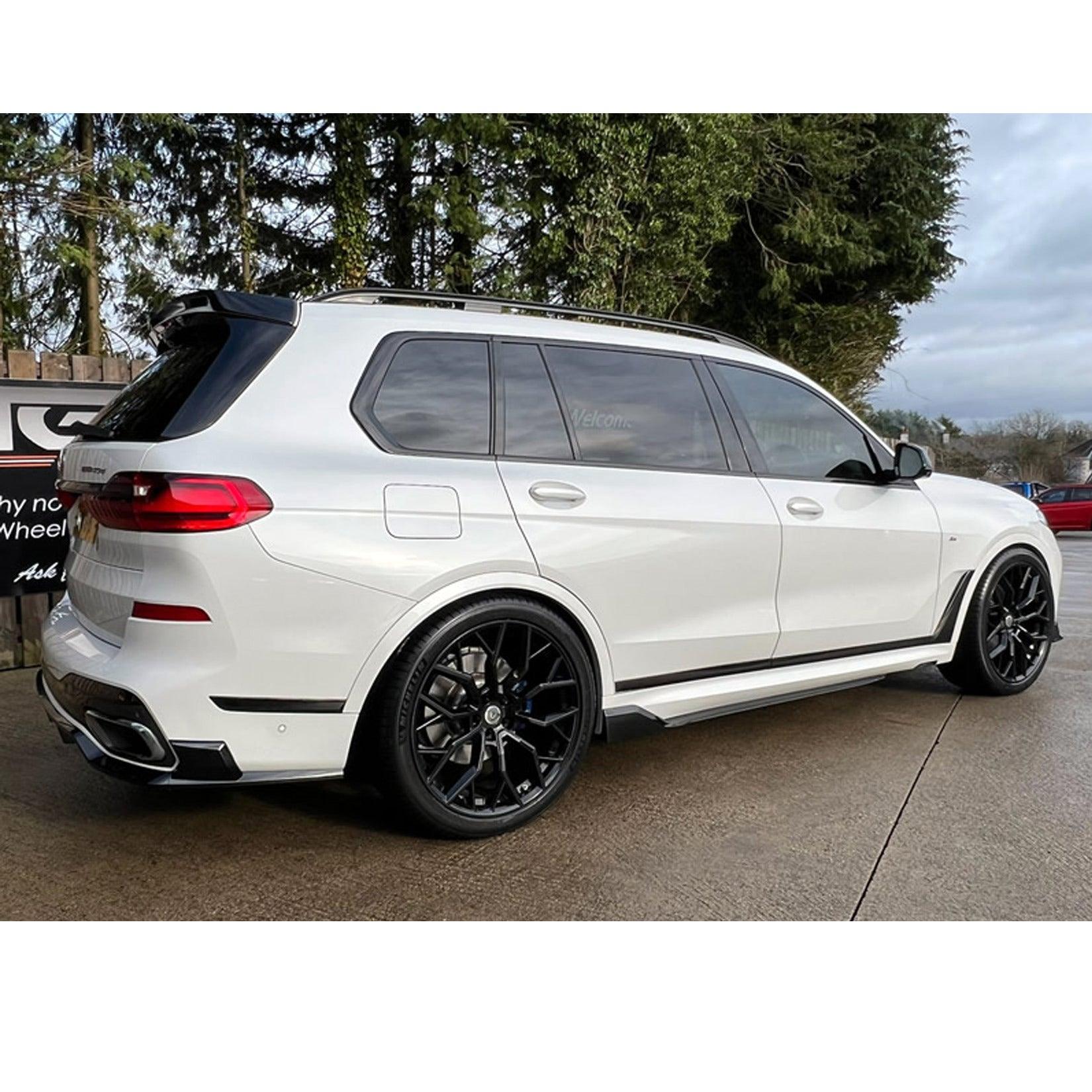 BMW X7 2018-2023 Black Knight Side Skirts In Gloss Black Secondary image