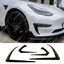 TESLA MODEL 3 2018 ON CANARD ACCENTS - IN GLOSS BLACK Body Trims