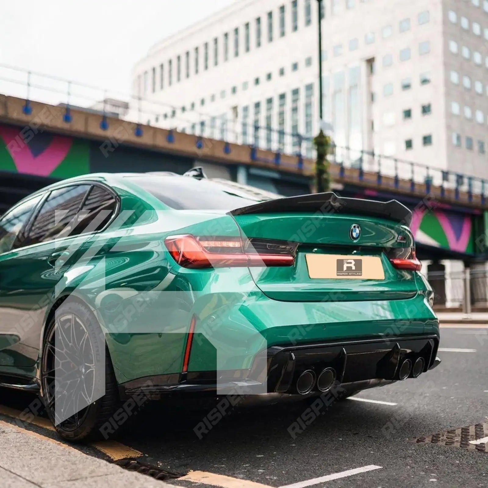 BMW 3 Series G20 2018+ Carbon Look PSM Style Ducktail Spoiler Main image
