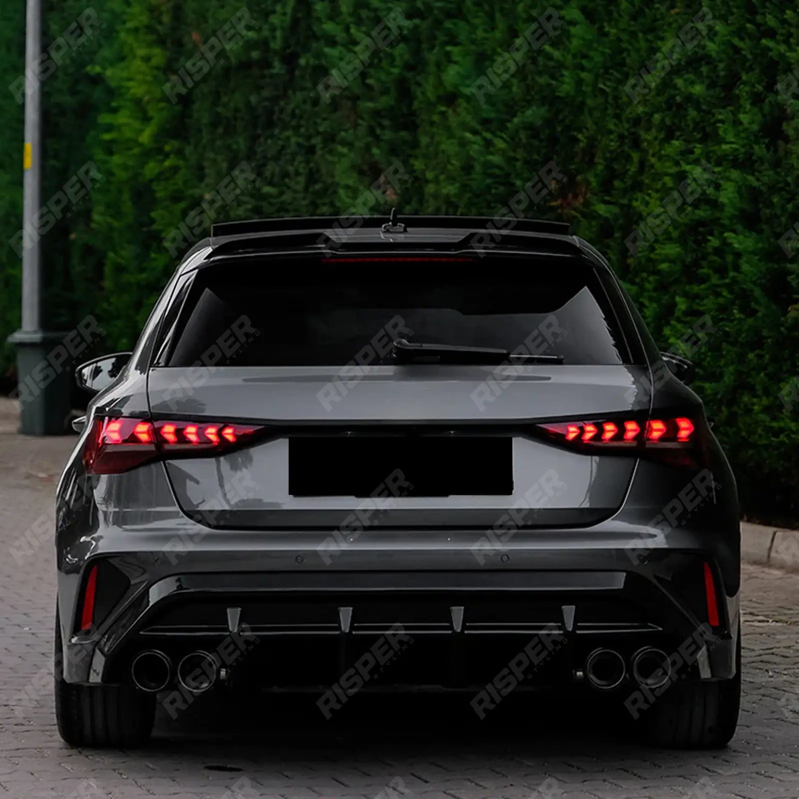 Audi A3 8y 2025 on S-line / S3 Sportback Complete Body Kit in Gloss Black - Body Kit