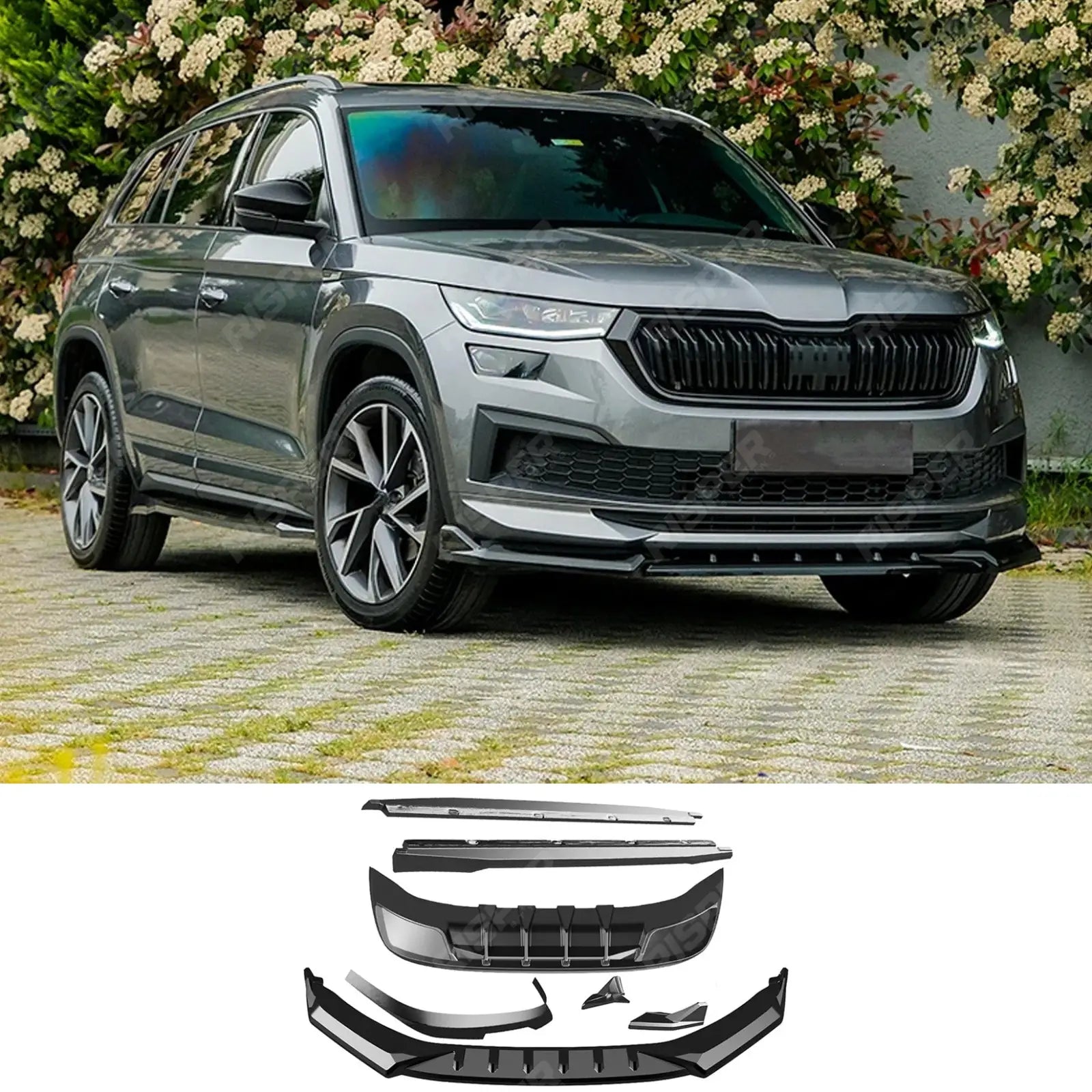 Complete Body Kit in Gloss Black For Skoda Kodiaq Sportline Mk1 Facelift 2021-2023 - Body Kit