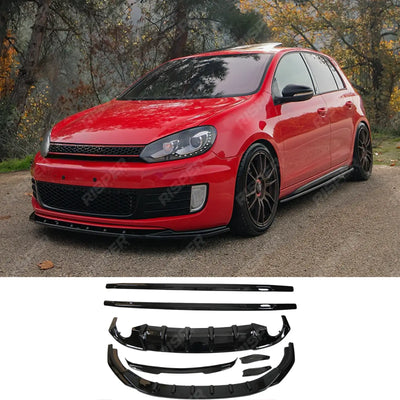 Volkswagen Golf GTI / GTD Mk6 2008-2012 Complete Body Kit in Gloss Black - Body Kit