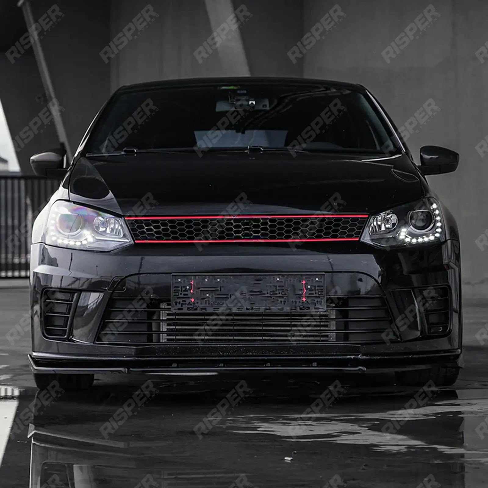 Volkswagen Polo Gti Mk5 2009-2014 Complete Body Kit in Gloss Black - Body Kit