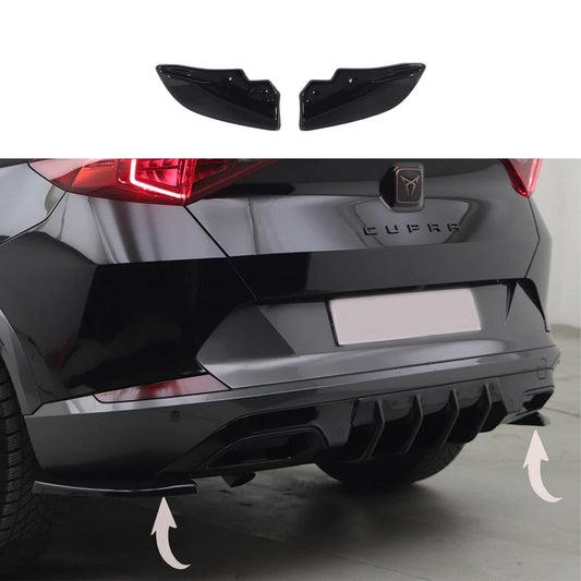 Cupra Formentor 2020+ Gloss Black Rear Bumper Splitters