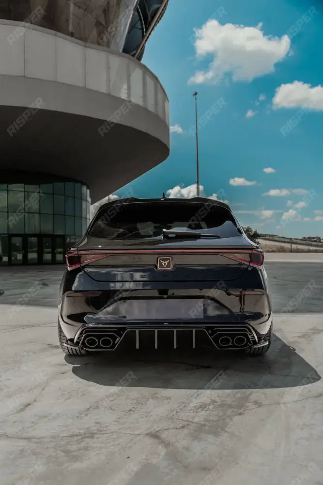 Cupra Leon 2020 On Rear Diffuser In Gloss Black