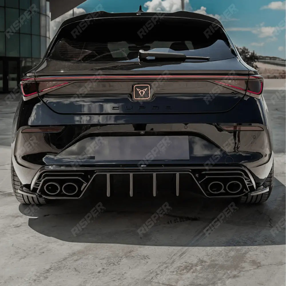 Cupra Leon 2020 On Rear Diffuser In Gloss Black