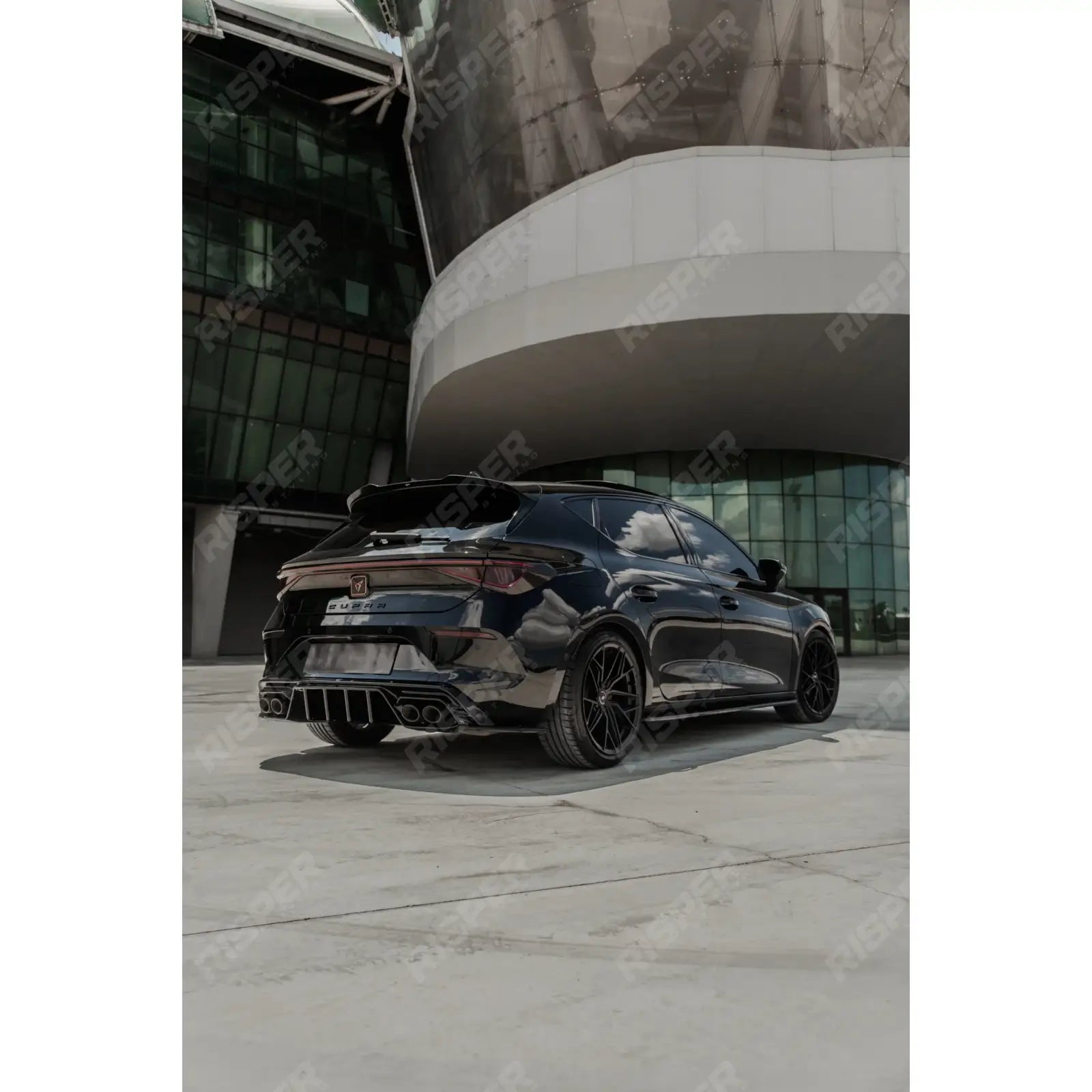 Cupra Leon 2020 On Rear Diffuser In Gloss Black