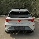 Cupra Leon 2020-2024 Rear Diffuser In Gloss Black Diffuser