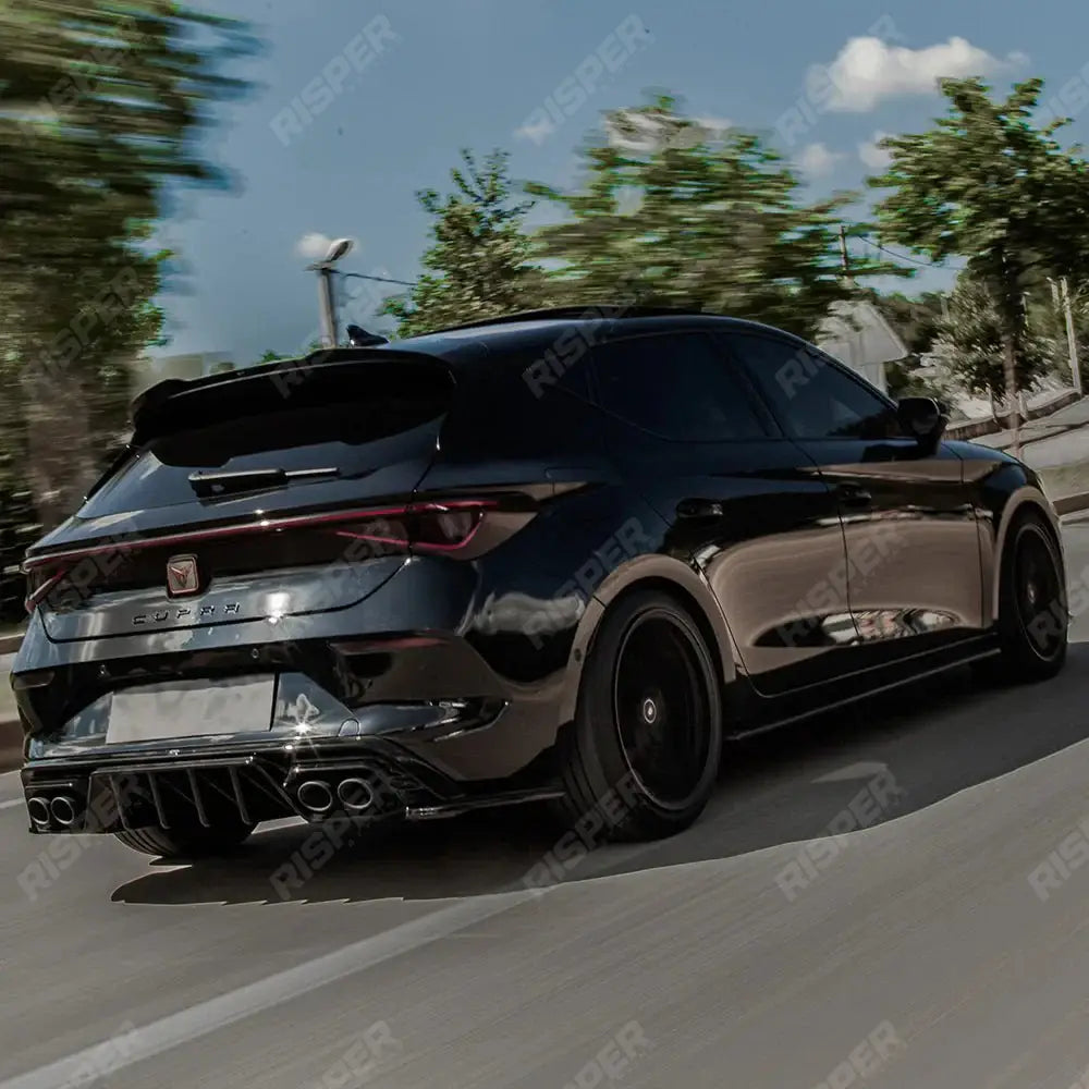 Cupra Leon 2020 On Rear Spoiler Cap In Gloss Black