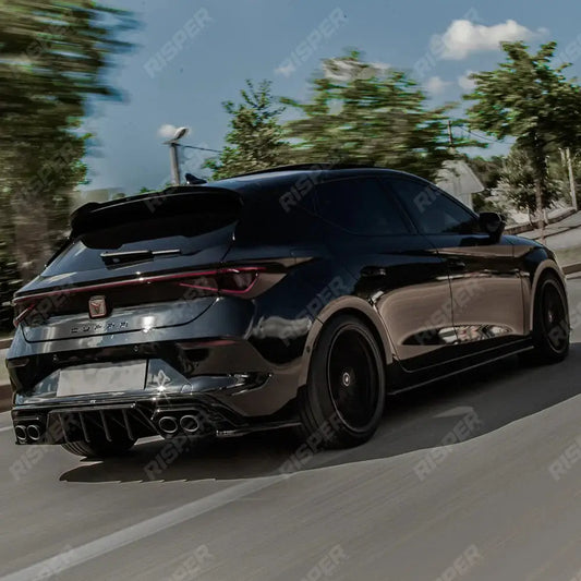 Cupra Leon 2020 On Rear Spoiler Cap In Gloss Black