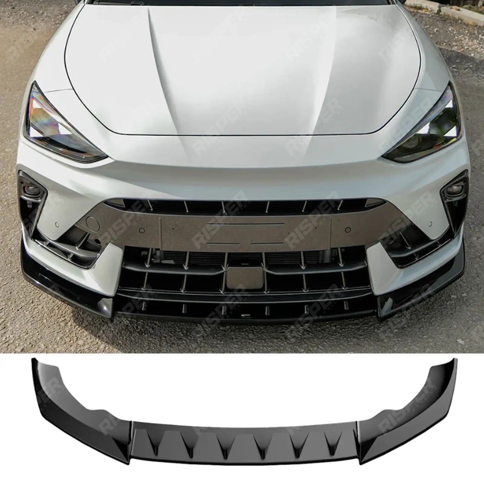 Cupra Leon Facelift 2024 On Front Splitter In Gloss Black Front Splitter