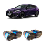 BMW 1 Series F70 M135i xDrive Milltek Sport OPF Back Exhaust System Oe Rear Diffuser - Burnt / Blue Tips Exhaust Systems