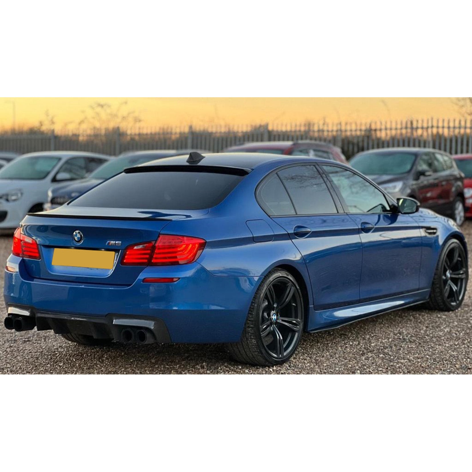 BMW 5 Series F10 G30 2010+ - Rear Window Upper Spoiler - Gloss Black Secondary image