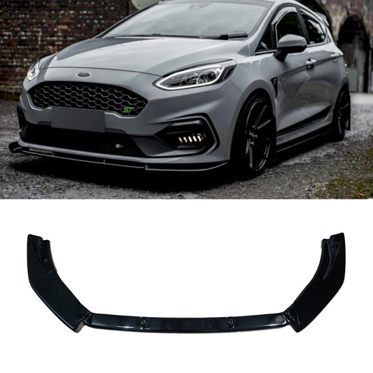 FORD FIESTA MK8 ST 2018-2021 / FIESTA ST LINE 2017-2021 - RISPER FRONT SPLITTER - GLOSS BLACK