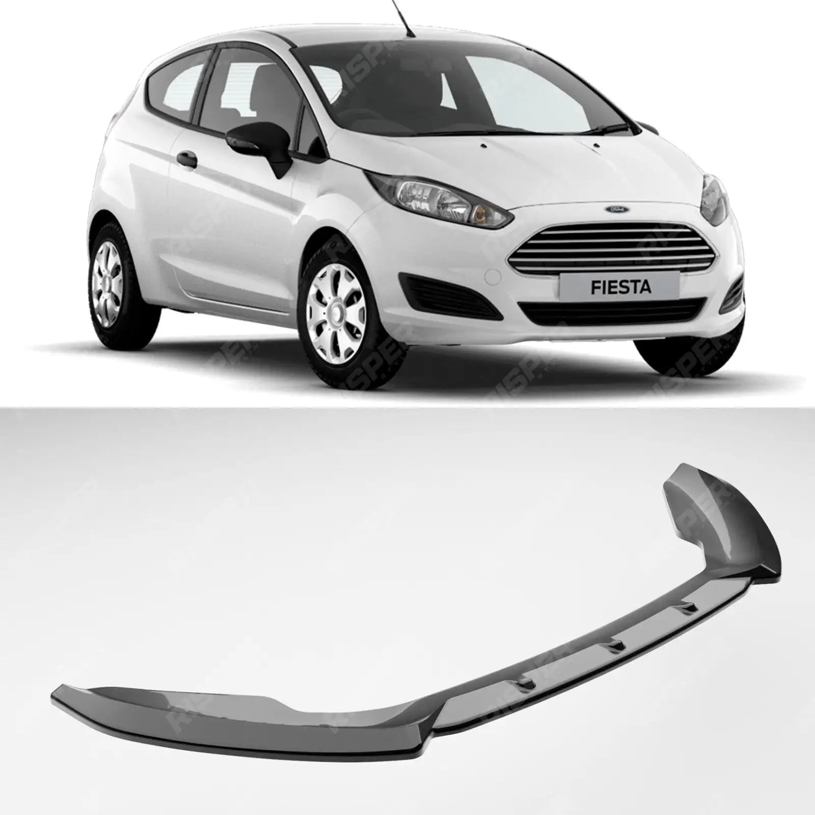 Ford Fiesta MK7 Facelift 12 - 17 Risper Front Splitter - Gloss Black Main image