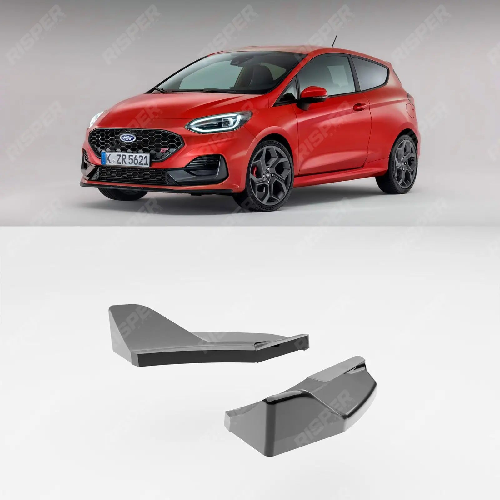 Ford Fiesta ST MK8 2018+ Rear Side Splitters Main image