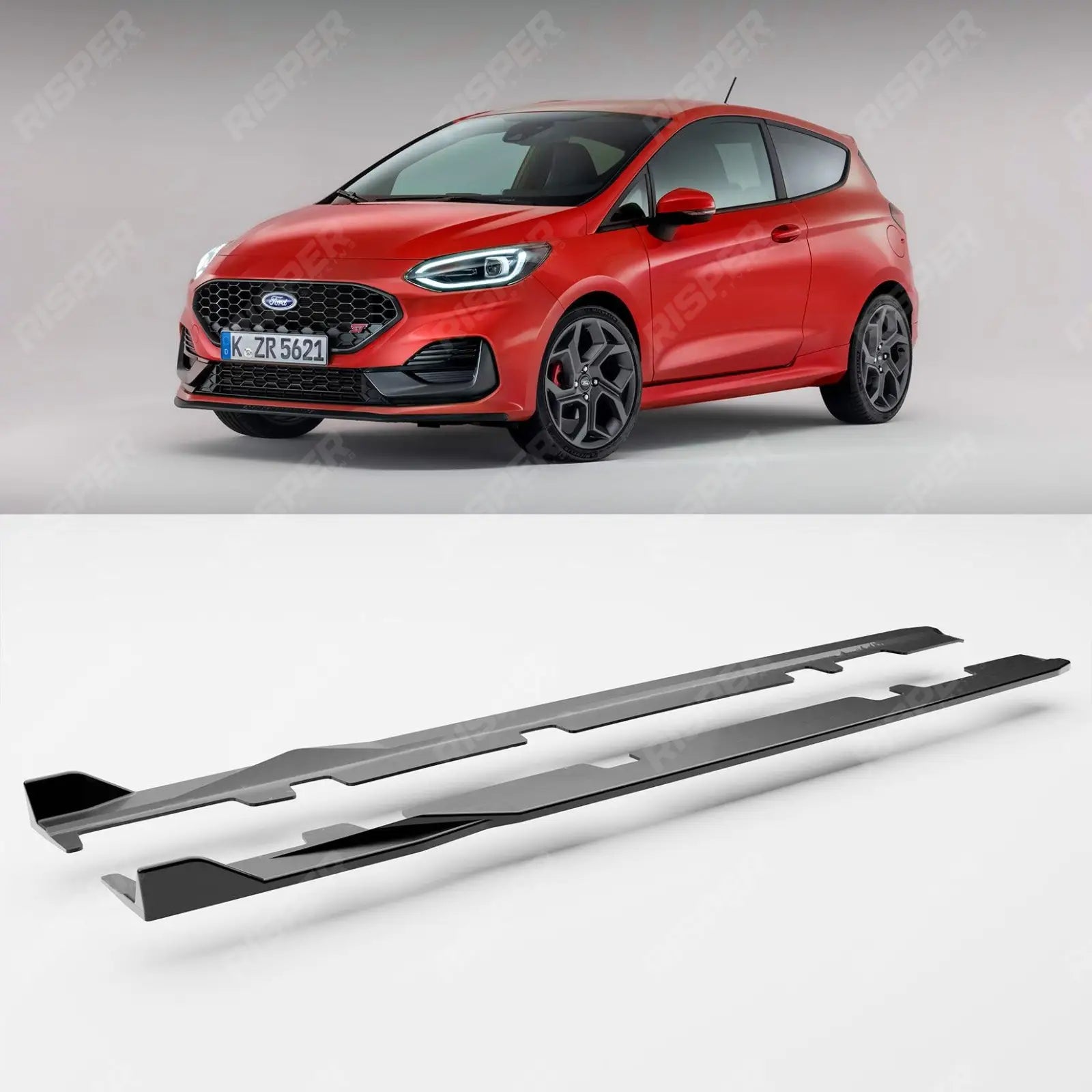 Ford Fiesta ST MK8 2018+ Side Skirts / Ford Fiesta ST - Line MK8 2017 Side Skirts (2PCS) Main image