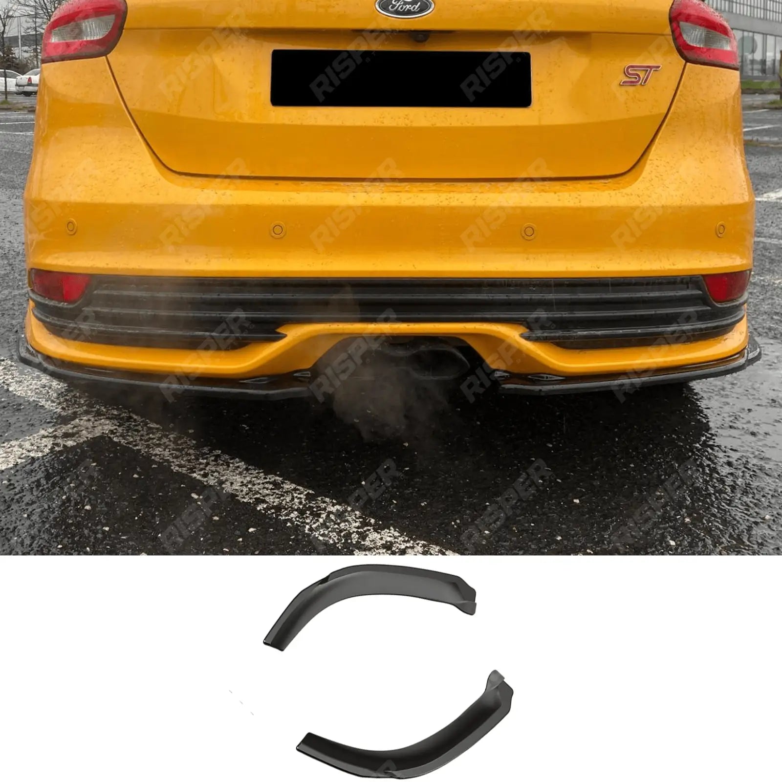 Ford Focus ST MK3 Facelift 2015 - 2018 Rear Side Splitters (2PCS) Main image