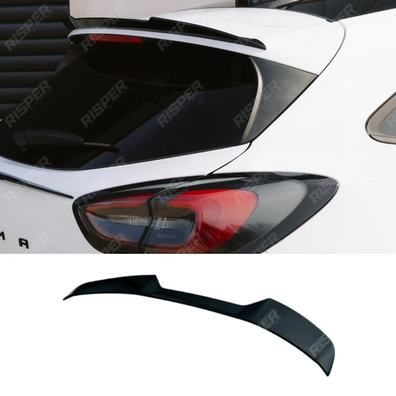 Ford Puma ST Line 2019+ Upper Roof Spoiler In Gloss Black - Rear Spoilers Main image