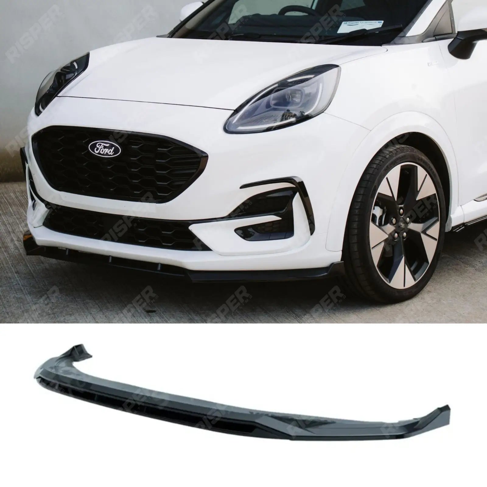 Ford Puma ST Line & ST Line X 2019+ Front Splitter In Gloss Black - Front Splitter Main image
