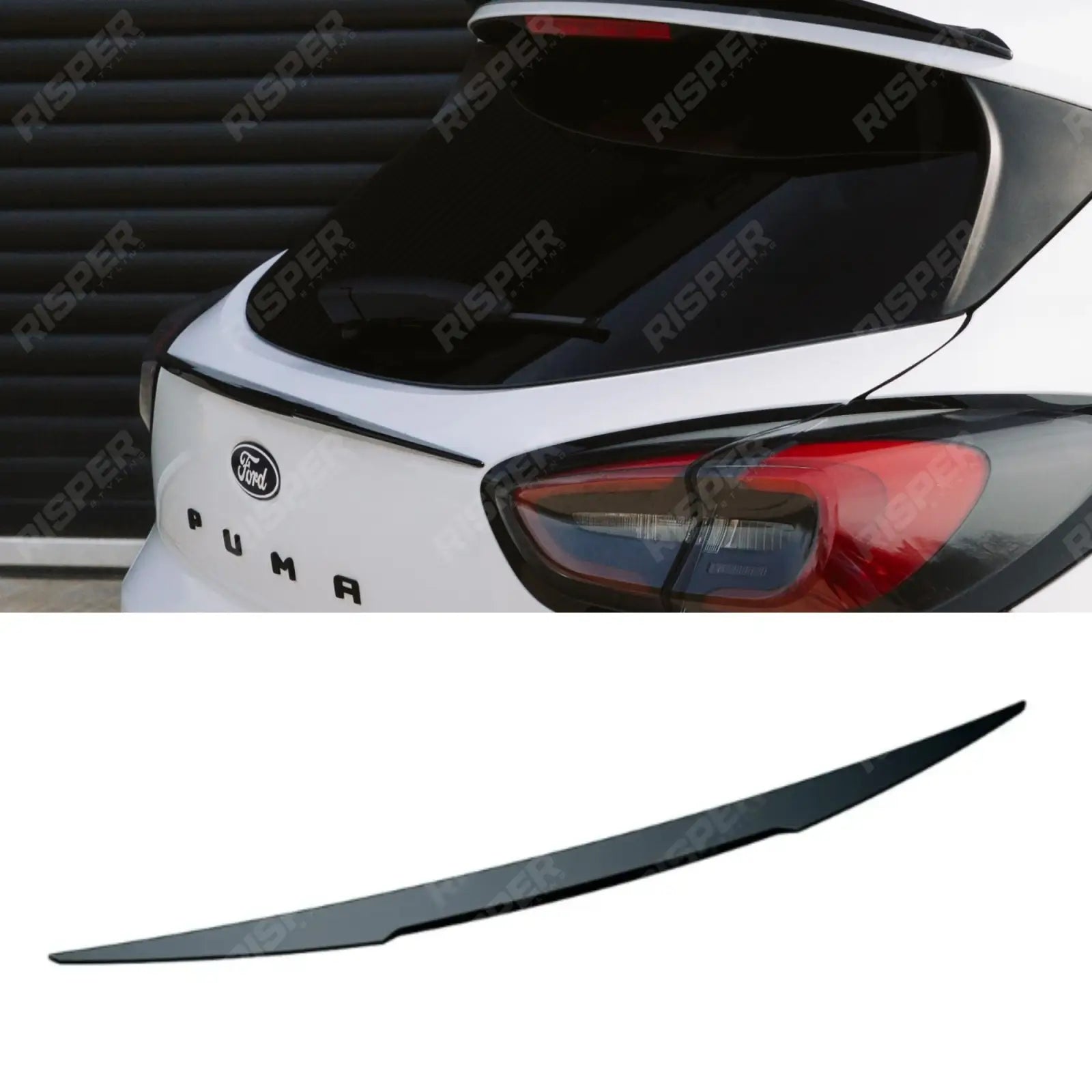 Ford Puma ST Line & ST Line X 2019+ Mid Boot Spoiler In Gloss Black - Rear Spoilers Main image