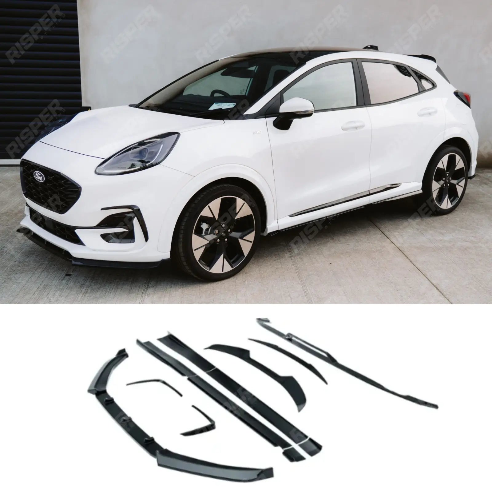 Ford Puma ST Line & ST Line X 2024+ Full Aero Kit In Gloss Black - Aero Kit Main image