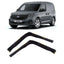 Ford Transit Connect 2024 On Stx Internal Wind Deflectors - 2pcs - Clip In Fitment - Dark Smoke Wind Deflectors