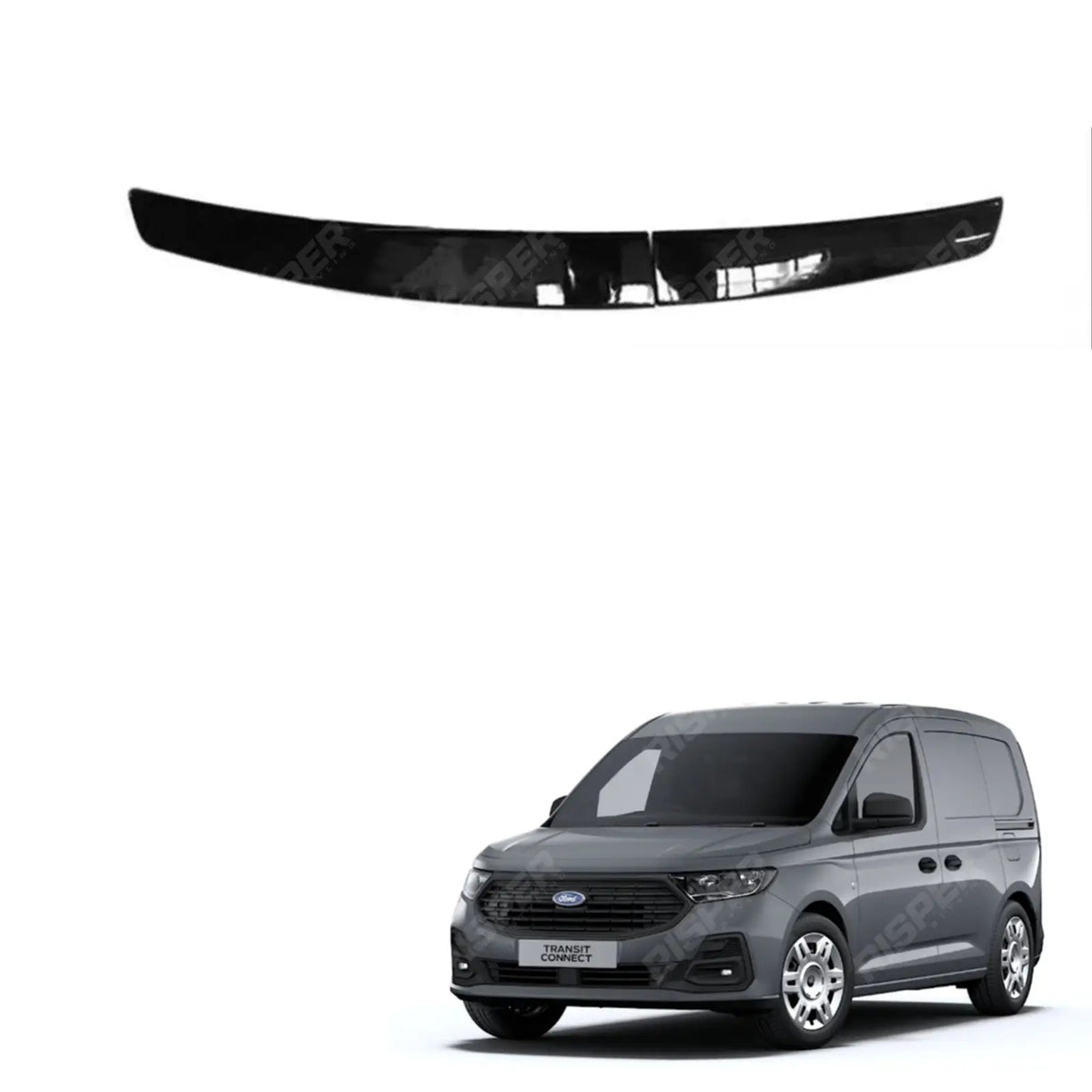 Ford Transit Connect - Rear Spoiler Barn Door in Gloss Black Spoiler