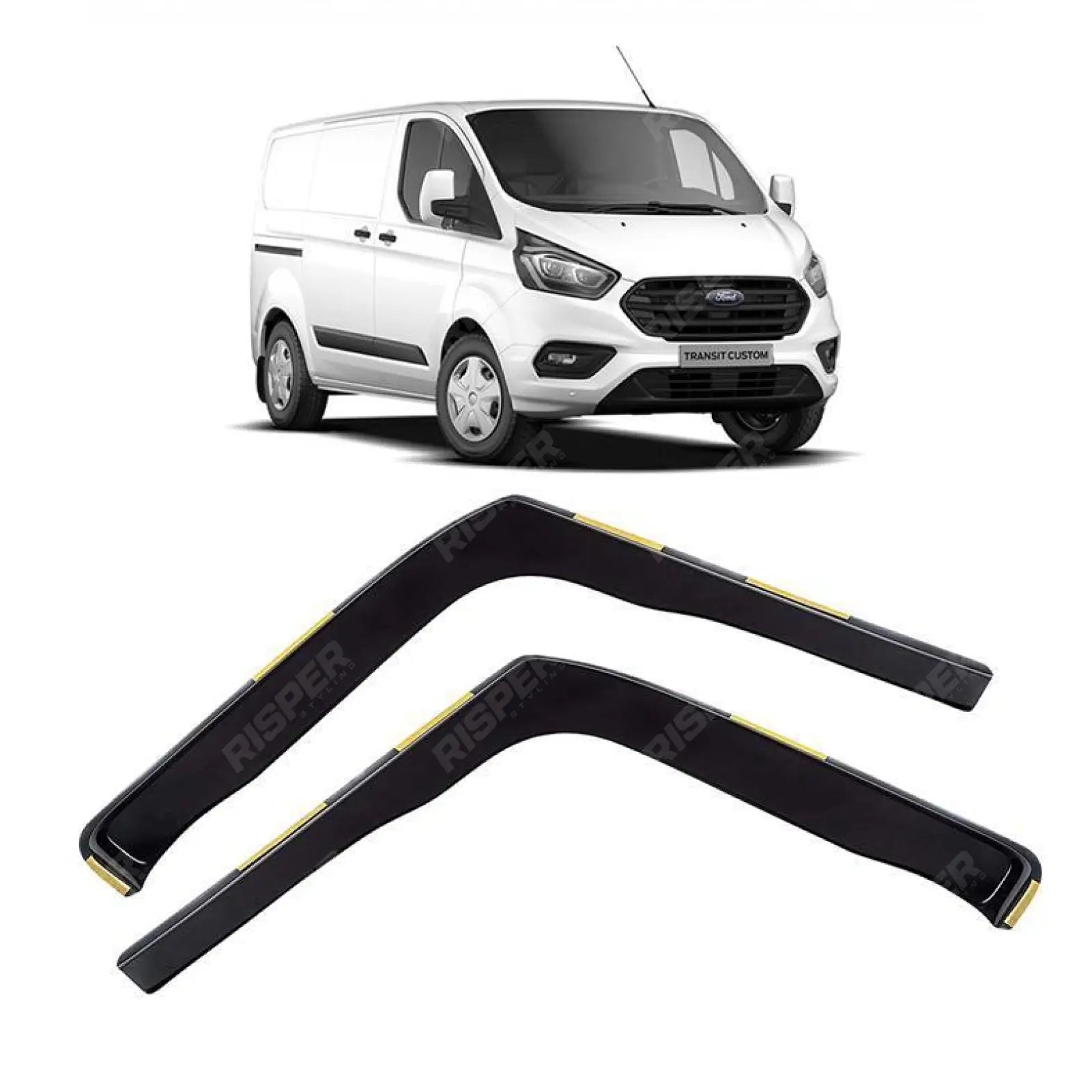 Ford Transit Custom 2012 - 2024 – STX Internal Wind Deflectors Main image