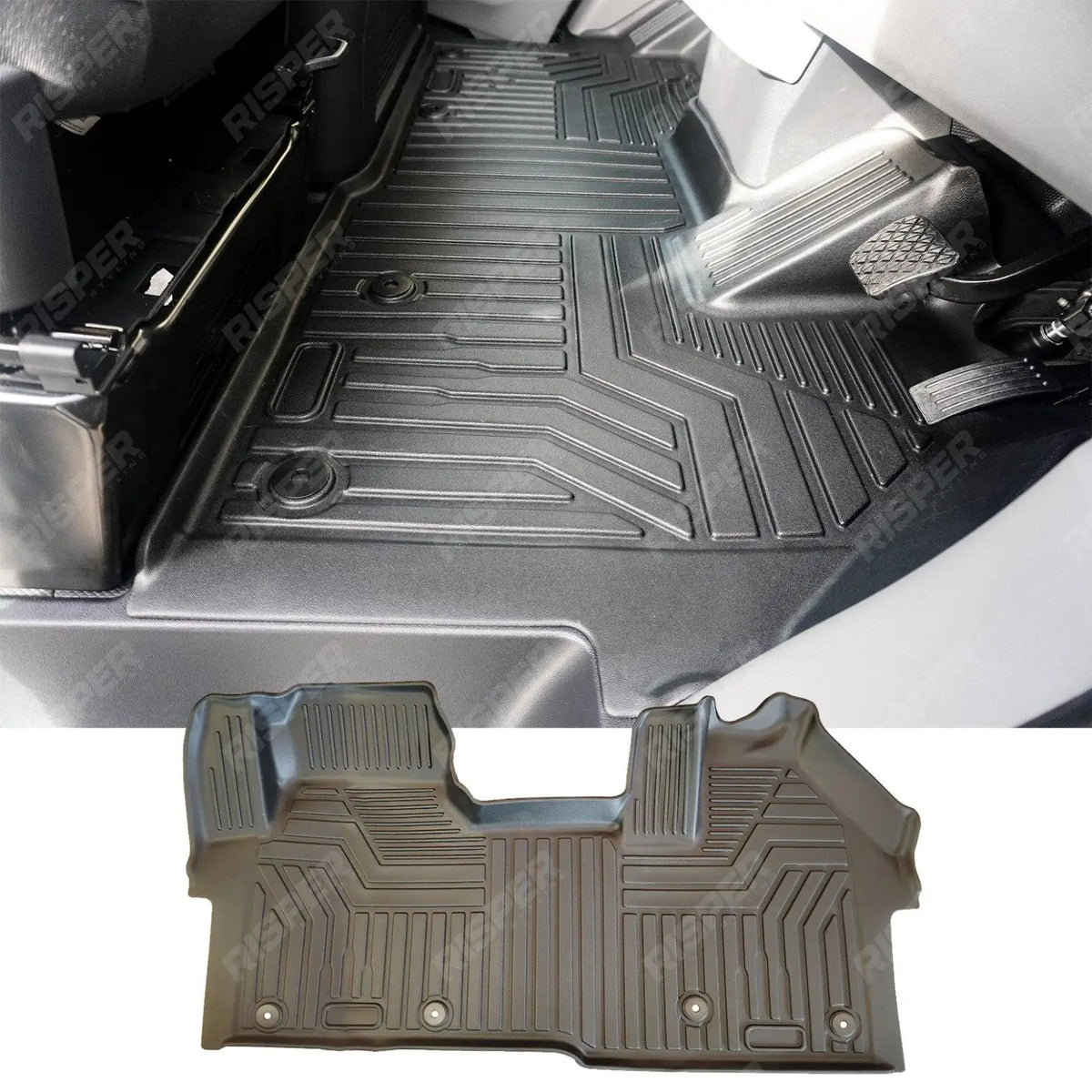 Ford Transit Custom 2024 on Automatic Mud Block Tailored Floor Mat 1 Piece