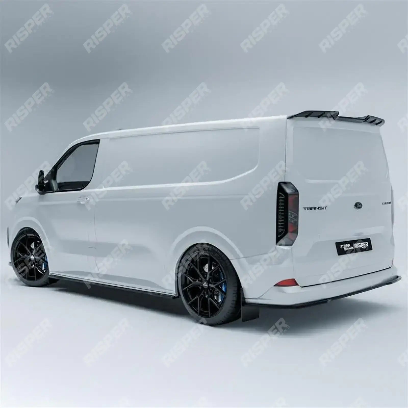 Ford Transit Custom MK2 2024 on TAILGATE LWB Full Low Line Aero Kit In Gloss Black Secondary image