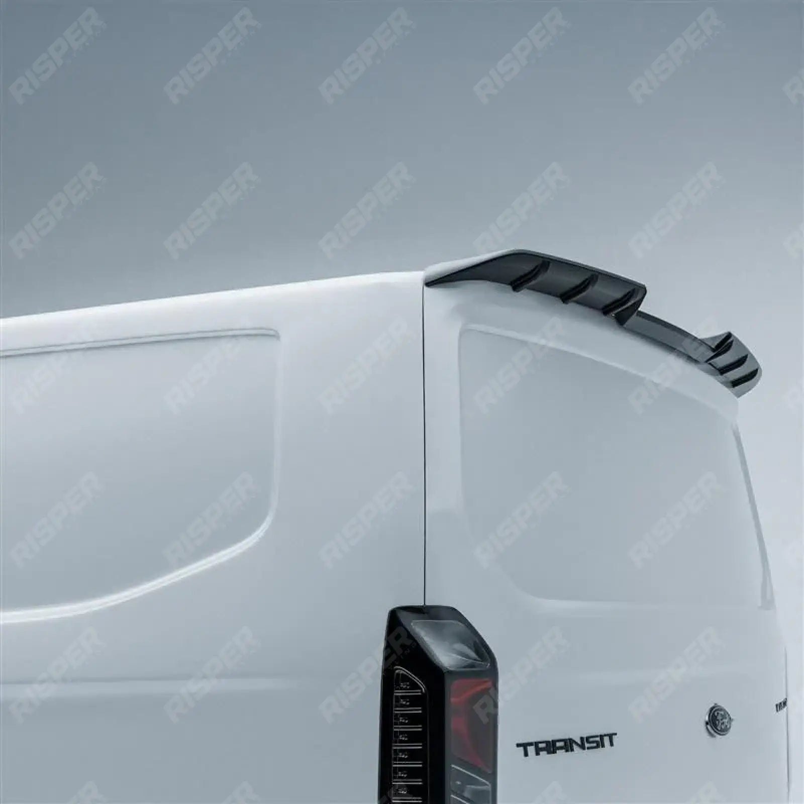 Ford Transit Custom 2023+ Rear Tailgate Spoiler In Gloss Black Secondary image