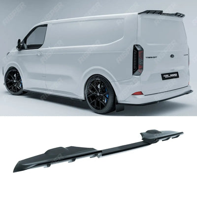 Ford Transit Custom 2023+ Rear Tailgate Spoiler In Gloss Black Rear Spoilers